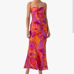 Ronny Kobo Capri Dress in Tye Dye Pink